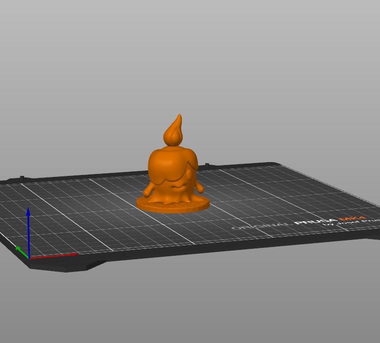 口袋妖怪 烛火灵3D打印模型