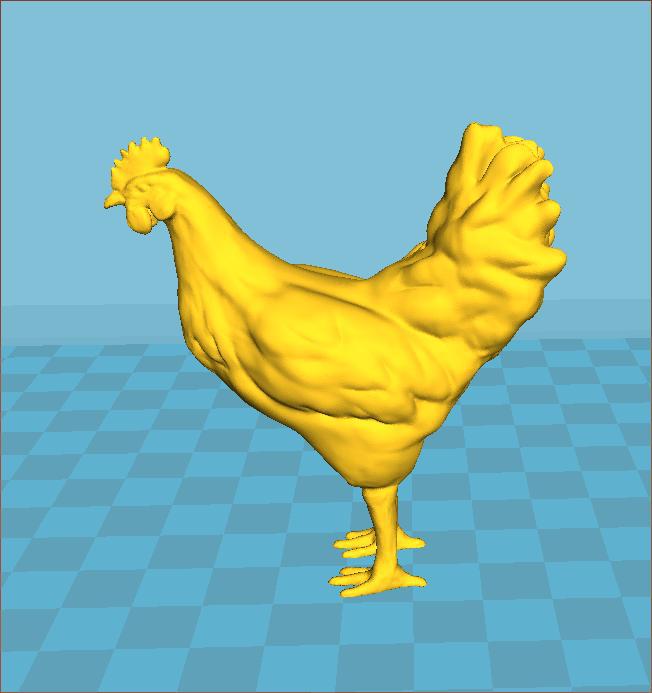 金鸡3D打印模型