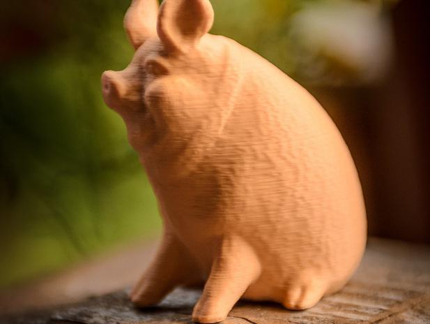 懒惰的小猪3D打印模型