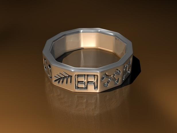 魔法戒指3D打印模型
