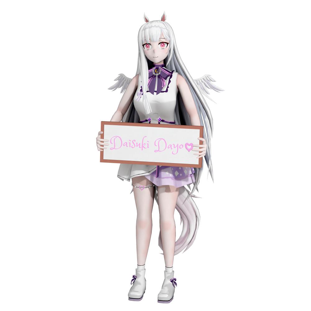 Aletta Sky 虚拟主播3D打印模型