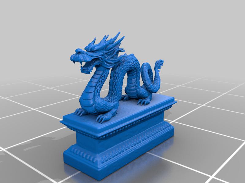 中国龙3D打印模型