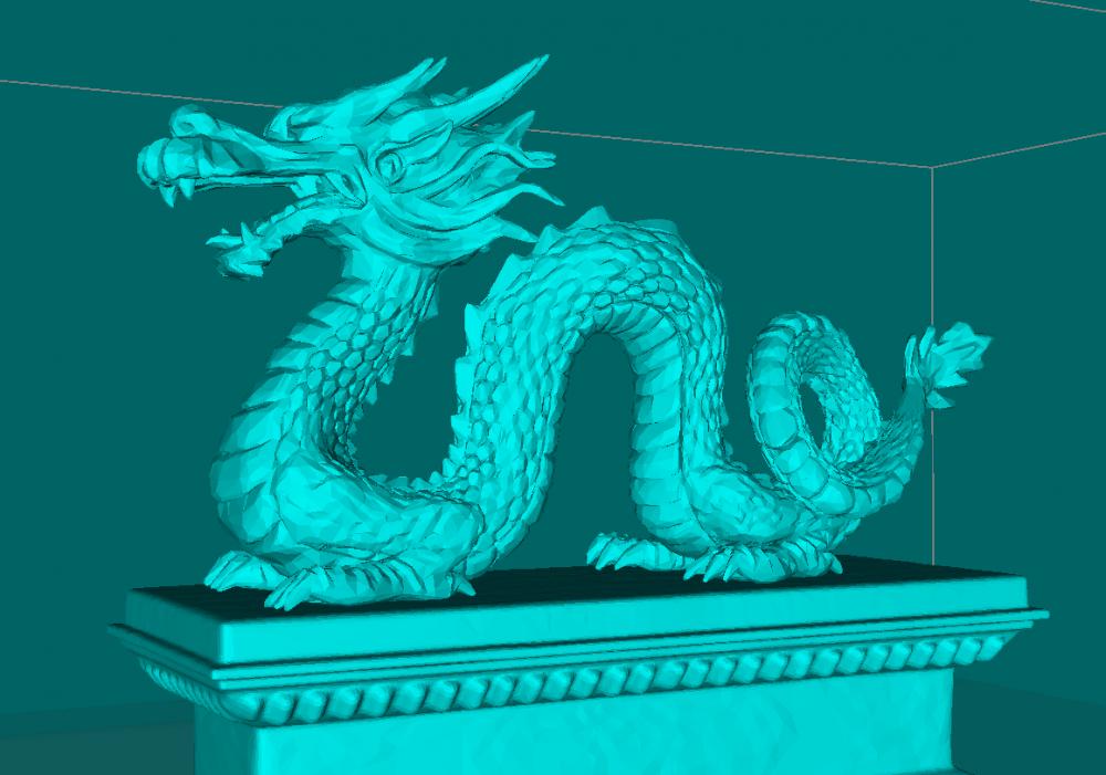 中国龙3D打印模型
