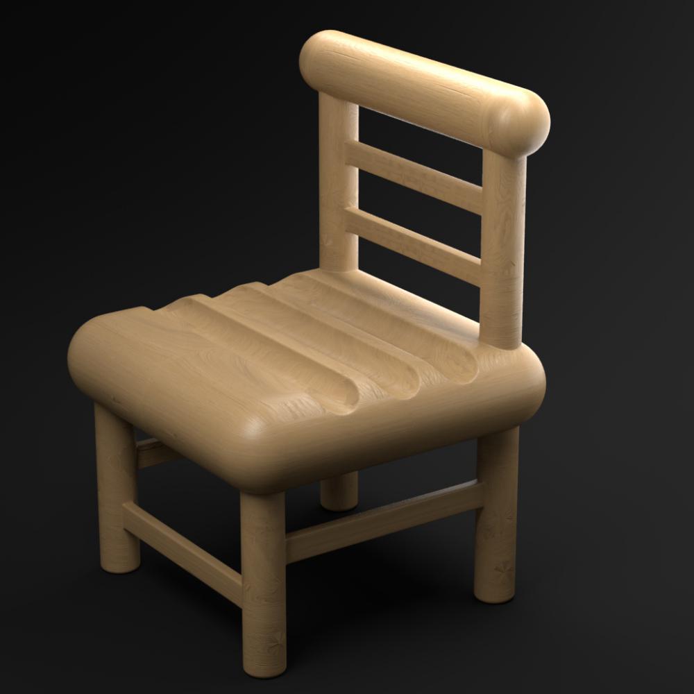 小椅子手机支架3D打印模型