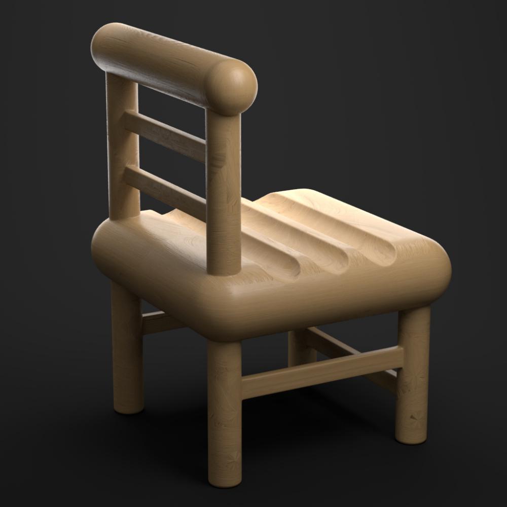 小椅子手机支架3D打印模型