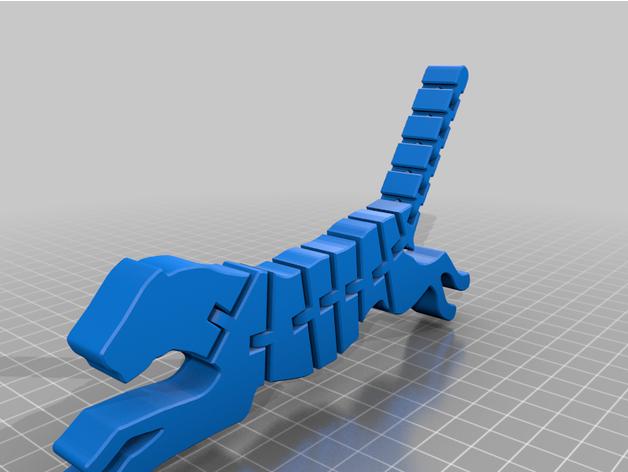 奔跑的豹子 可动3D打印模型