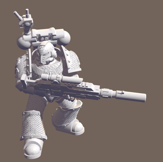 战锤40K 星际战士 阿尔法小队3D打印模型