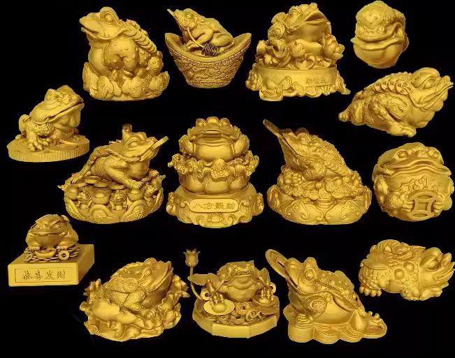 金蟾蜍-16款合集3D打印模型