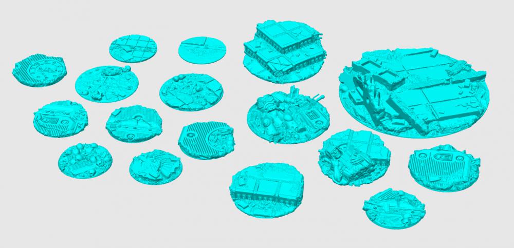 17款战锤40K场景地台3D打印模型