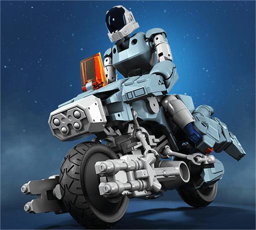 太空堡垒皮洛托+摩托3D打印模型