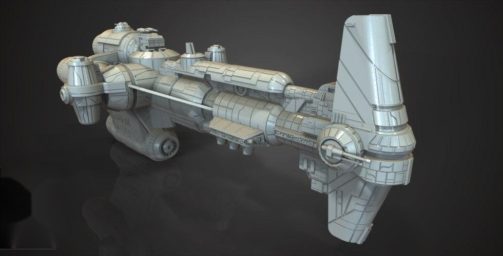星球大战锤头级轻型护卫舰3D打印模型