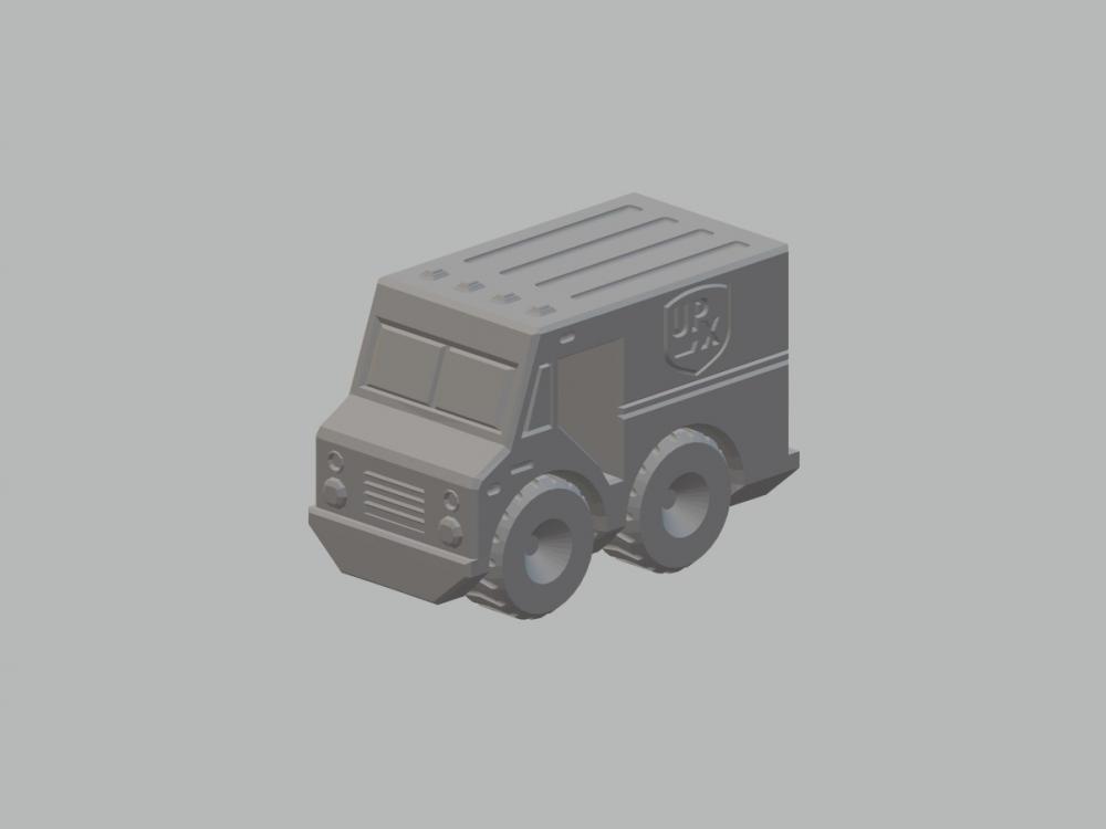 玩具货运卡车3D打印模型