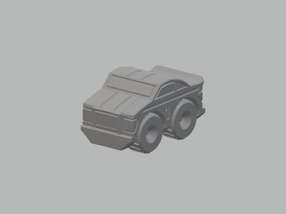玩具赛车3D打印模型