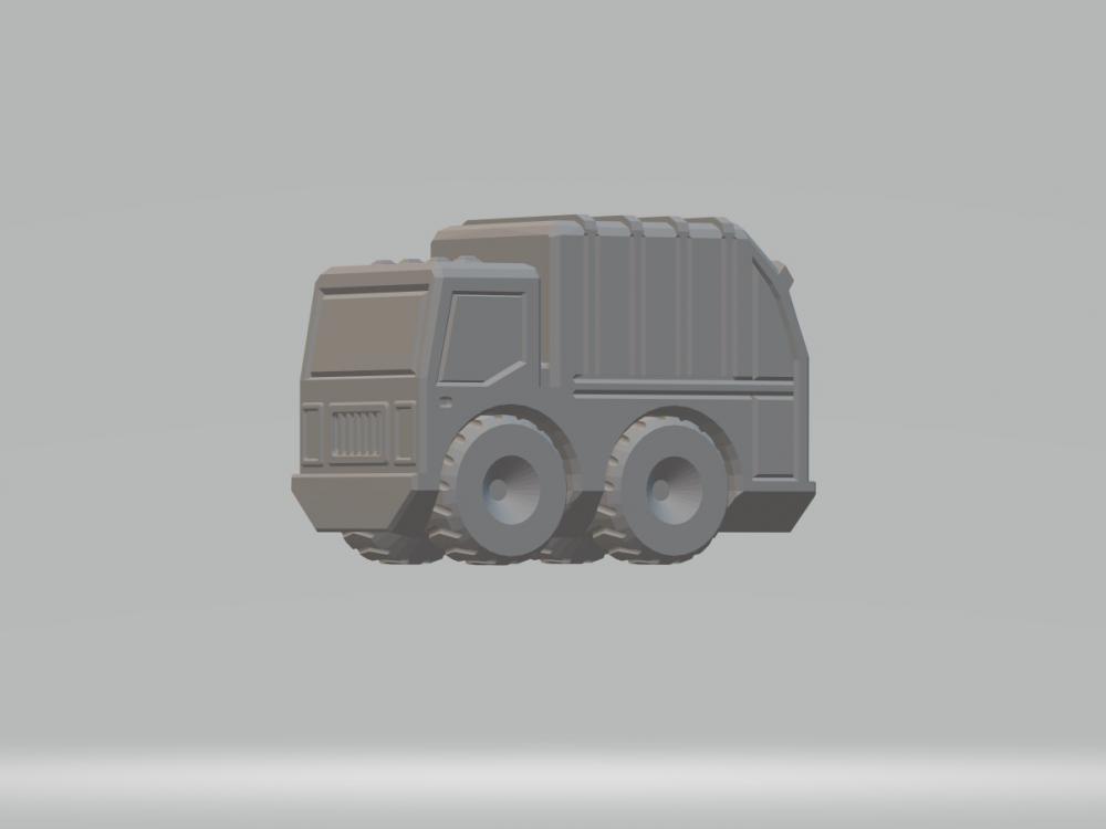 玩具垃圾运输车3D打印模型