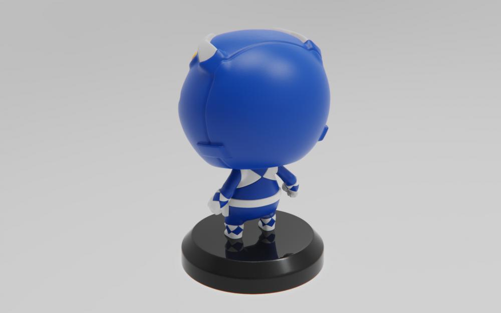 超凡战队蓝战士3D打印模型