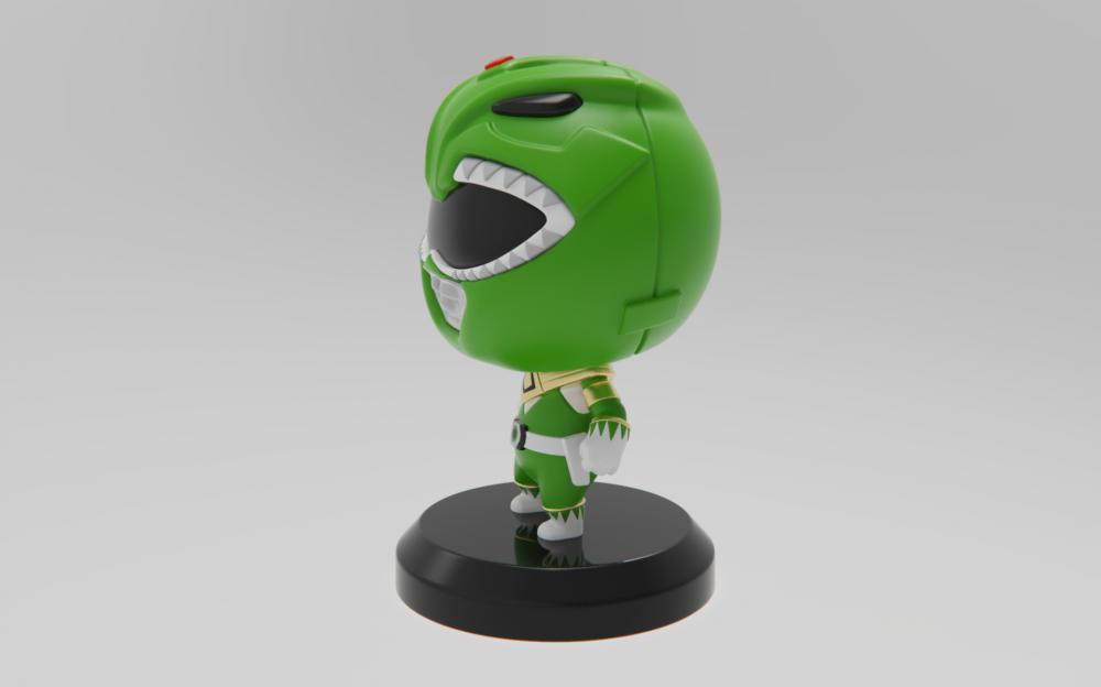 超凡战队绿战士3D打印模型