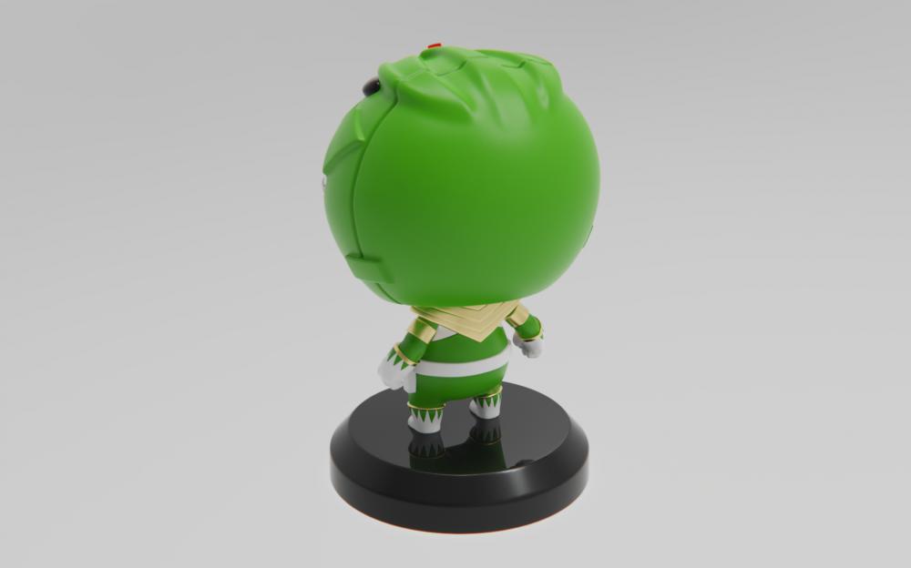 超凡战队绿战士3D打印模型