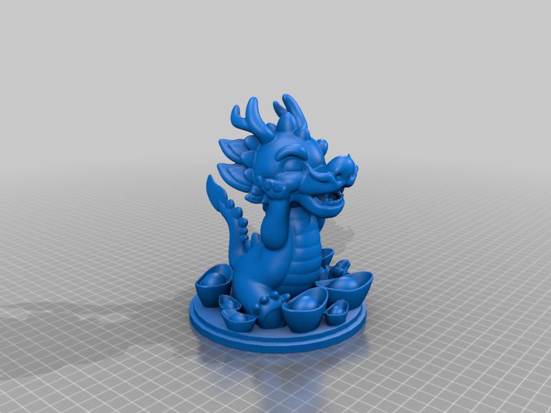 发财小龙3D打印模型