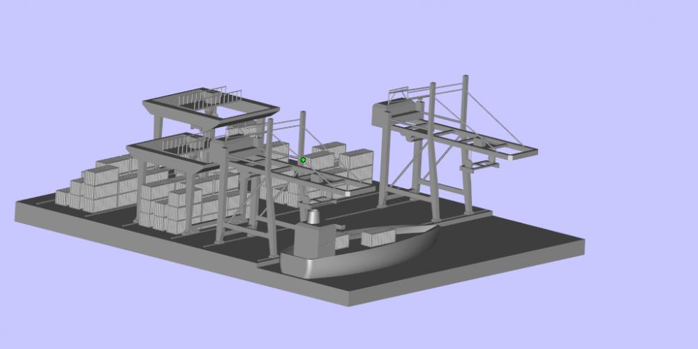 港口3D打印模型