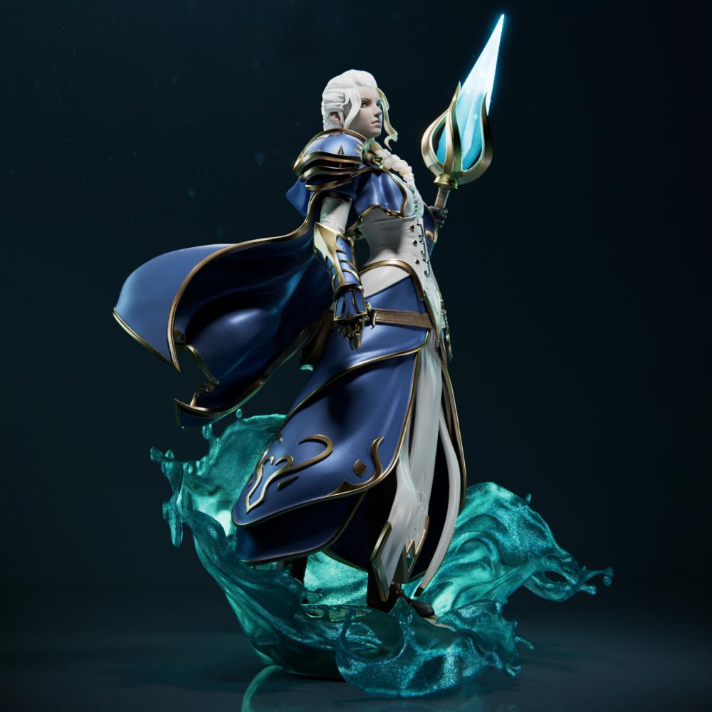 魔獸世界 野獸国  珍娜‧普勞德摩尔3D打印模型