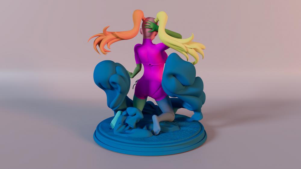 火影忍者 鸣人 色诱术3D打印模型