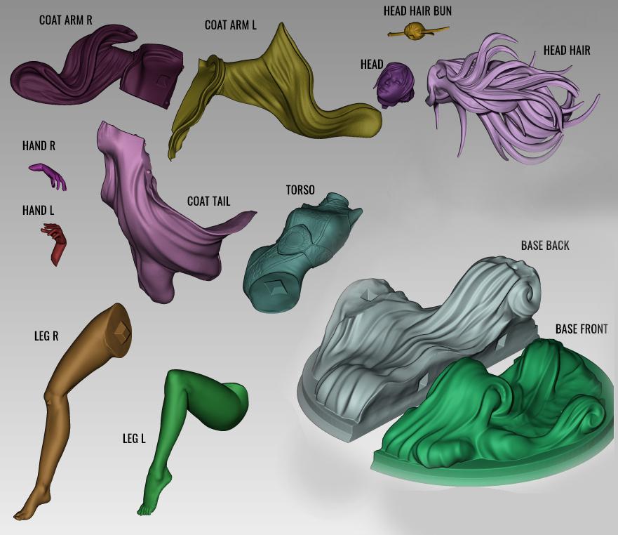 雅慧与龙3D打印模型