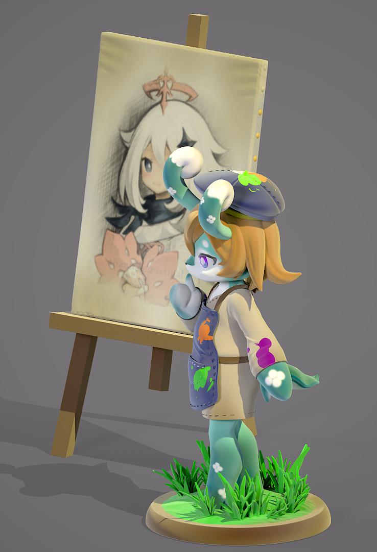 原神 美露莘3D打印模型