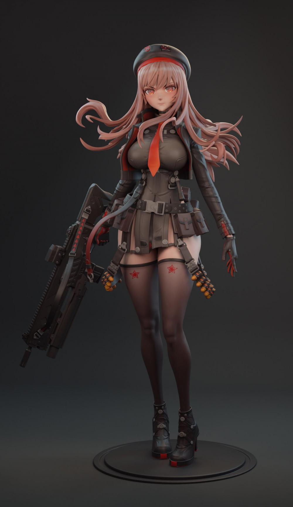 胜利女神：妮姬 拉毗3D打印模型