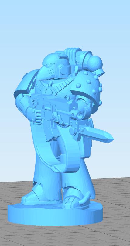 战锤40K MK6型星际战士小队3D打印模型