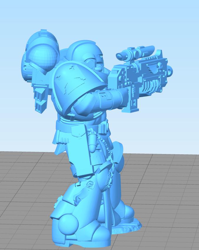 战锤40K 原铸星际战士肃卫老兵3D打印模型
