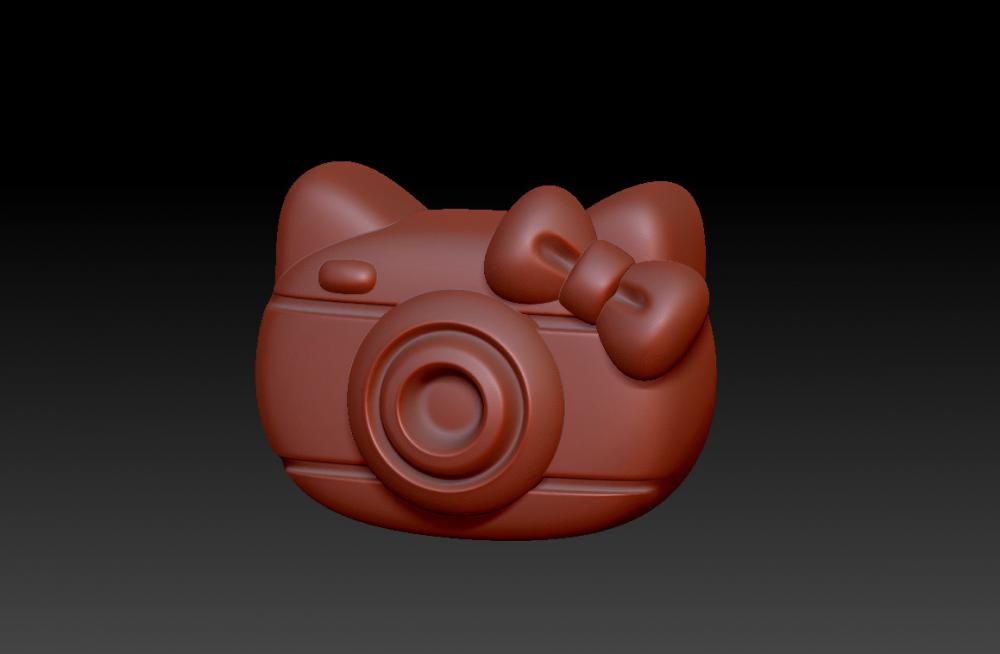 Hello Kitty 凯蒂猫相机3D打印模型