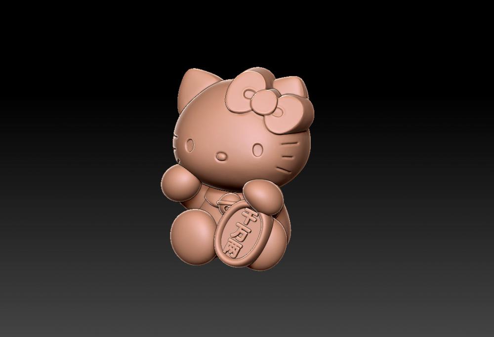 Hello Kitty 千万两招财凯蒂猫3D打印模型