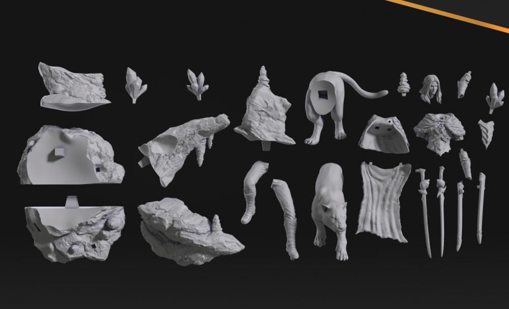 博德之门 崔斯特·杜垩登3D打印模型