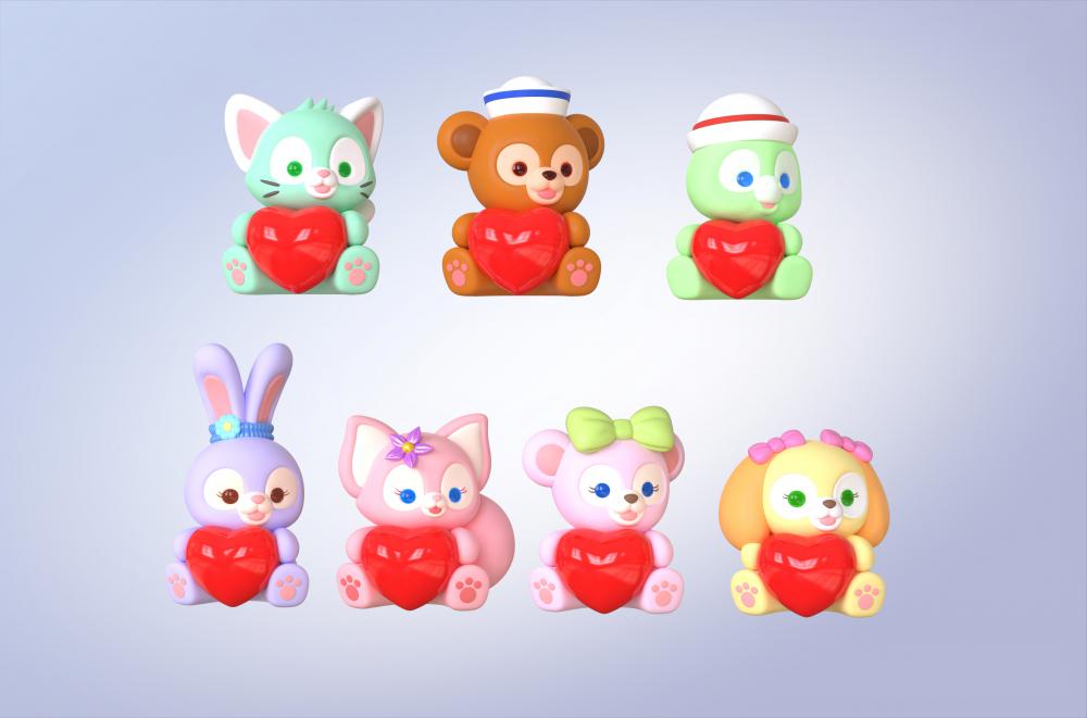 达菲和他的朋友3D打印模型