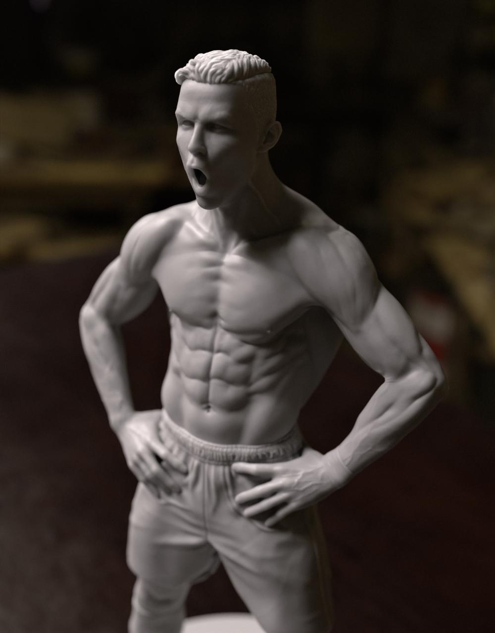 克里斯蒂亚诺·罗纳尔多 C罗3D打印模型