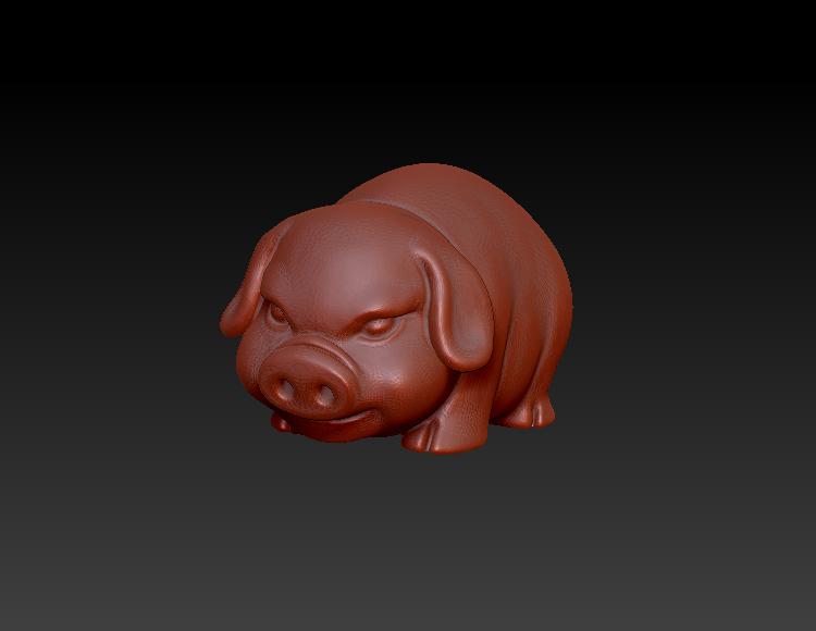 小猪3D打印模型