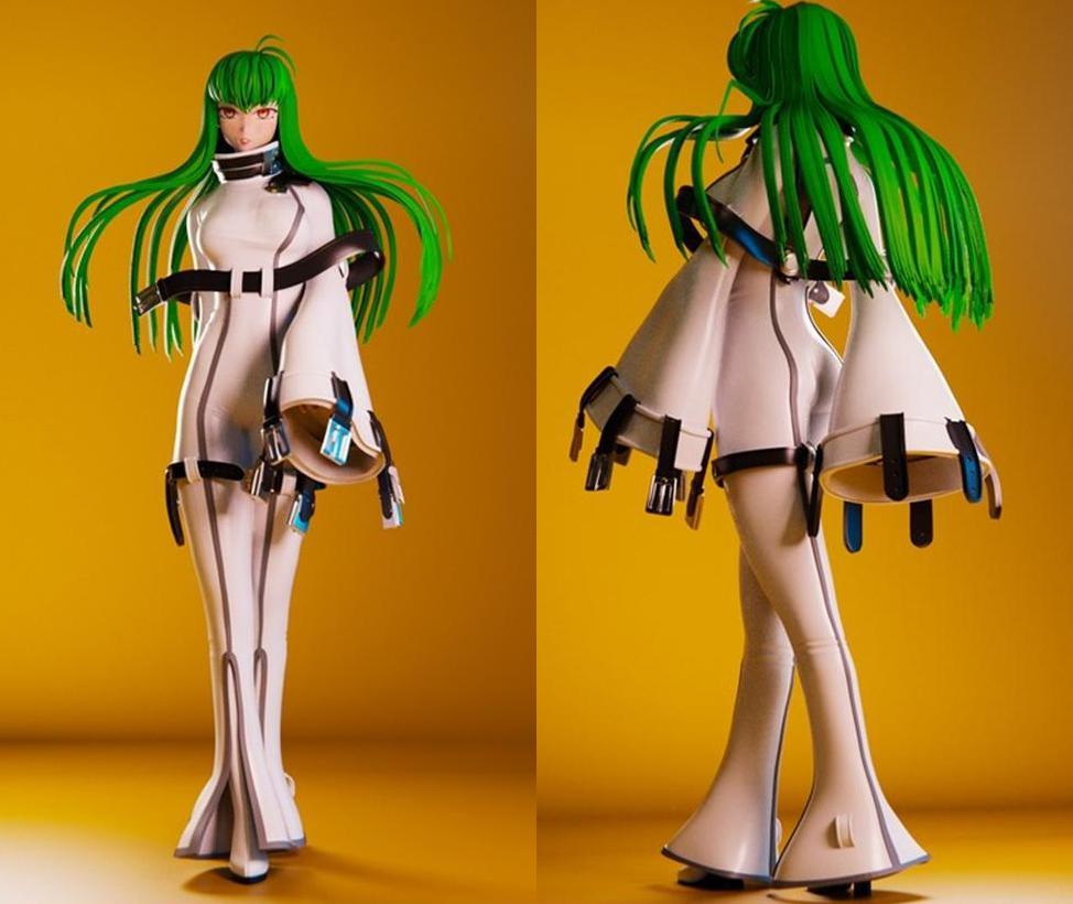 反叛的鲁路修 CC 披萨女3D打印模型
