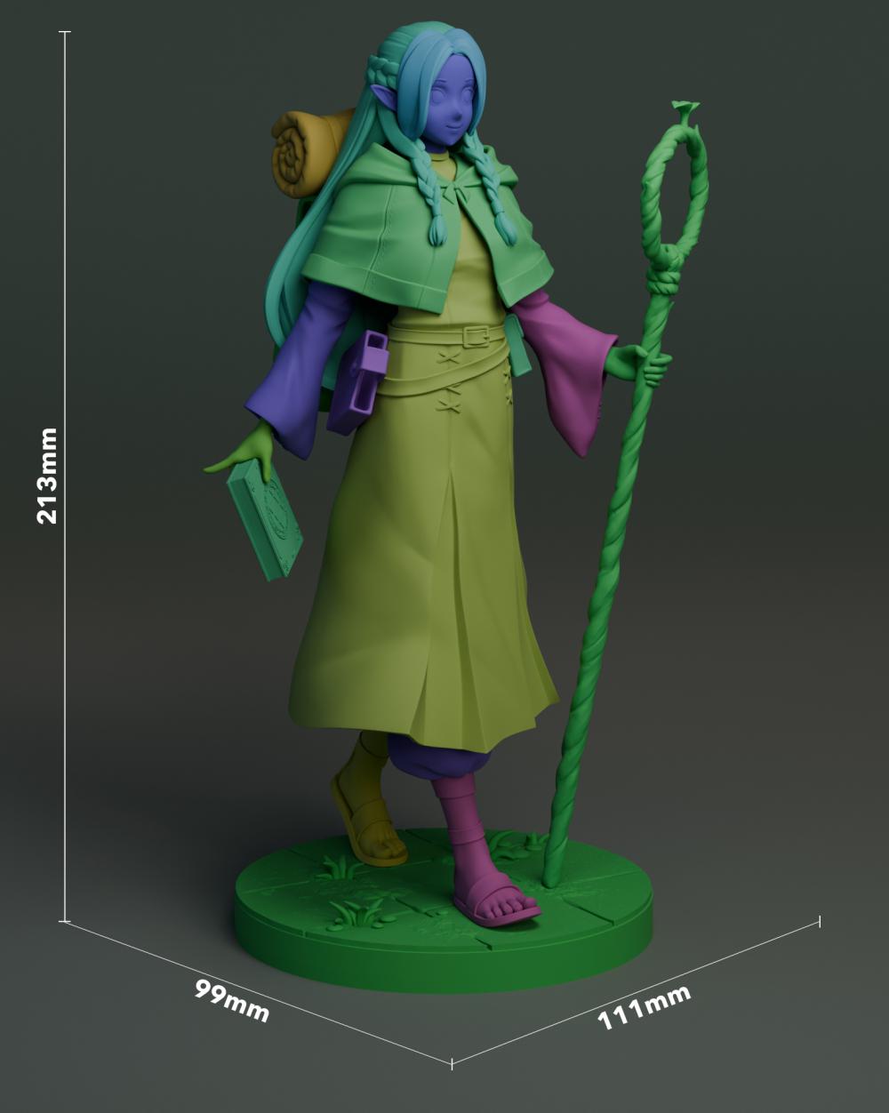 迷宫饭 玛露希尔3D打印模型