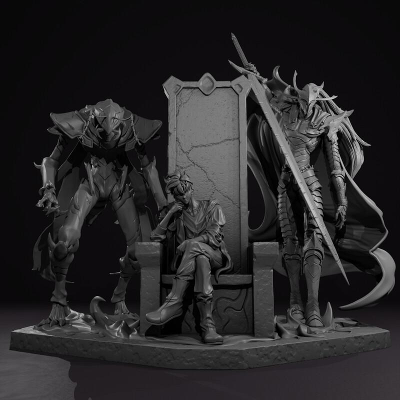 我独自升级 成振宇和贝利昂和耶格利特3D打印模型