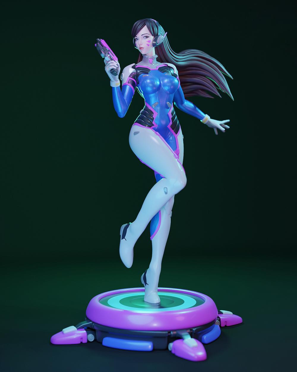 守望先锋 DVA3D打印模型