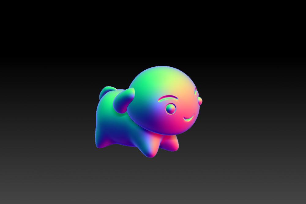 蜡笔小新之可爱小白 13D打印模型