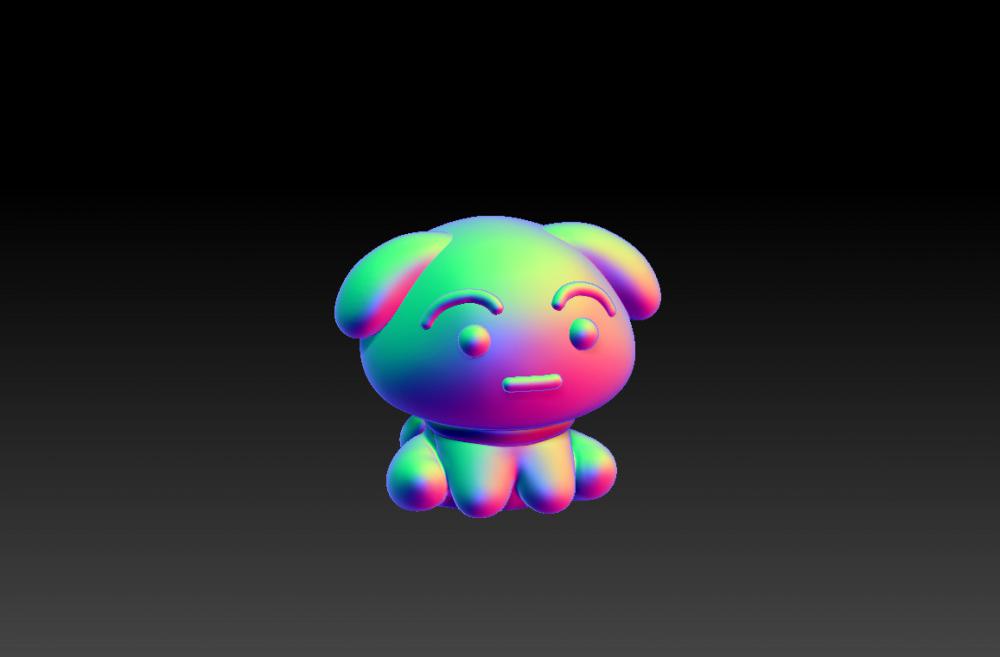 蜡笔小新-可爱小白 23D打印模型