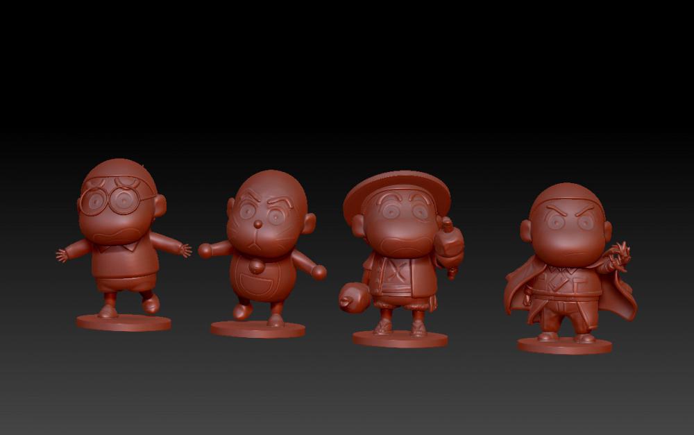 蜡笔小新cos变装套图2-哆啦A梦角色3D打印模型