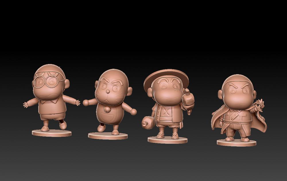 蜡笔小新cos变装套图2-哆啦A梦角色3D打印模型