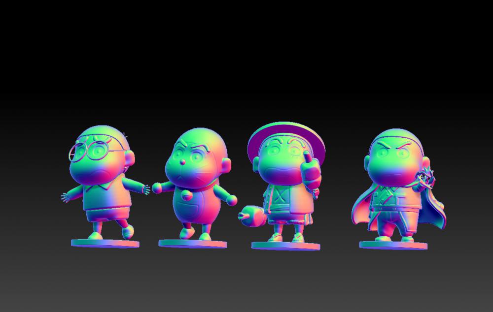蜡笔小新cos变装套图2-哆啦A梦角色3D打印模型