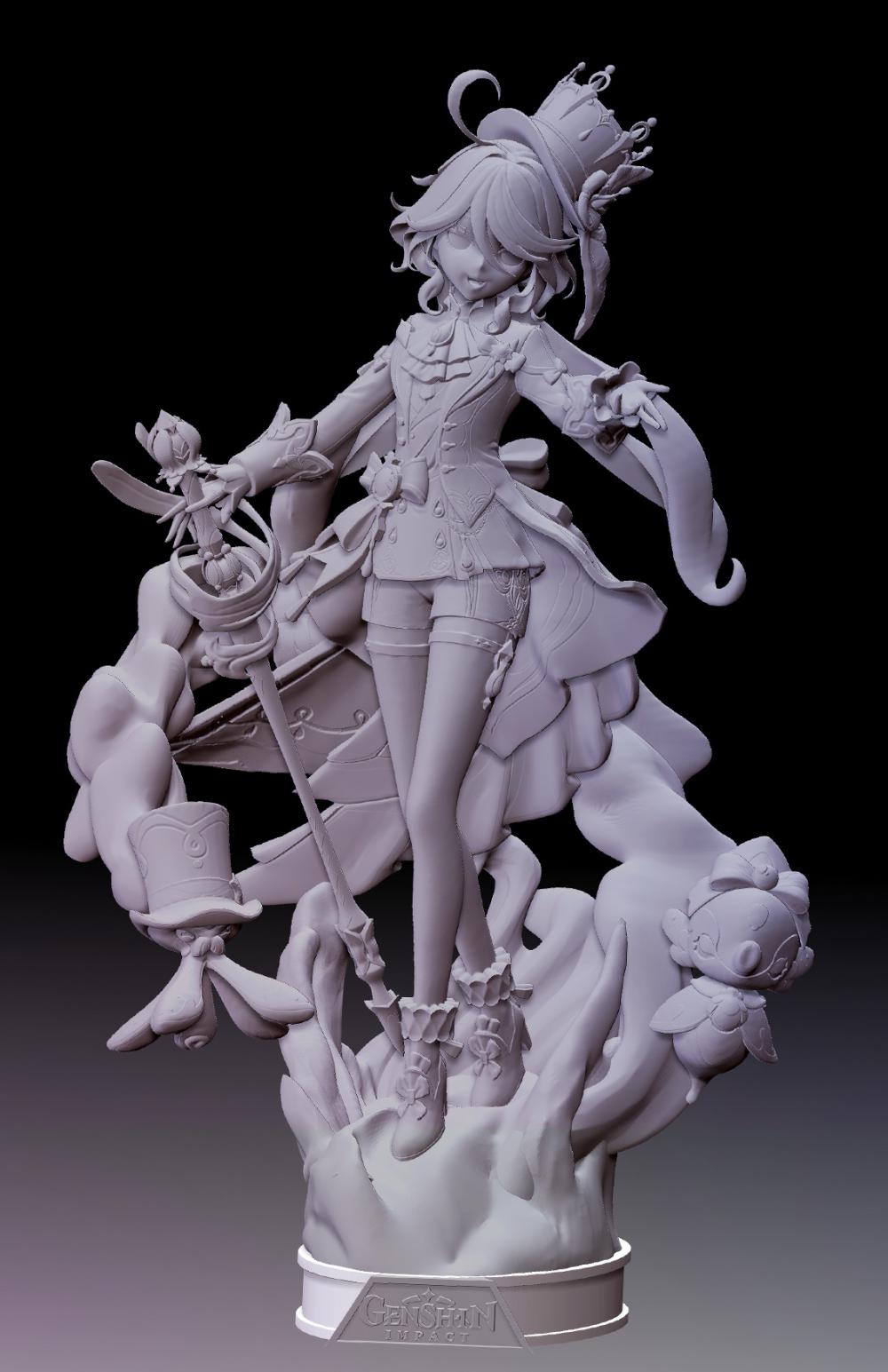 原神 芙宁娜(芒性始基力形态)3D打印模型