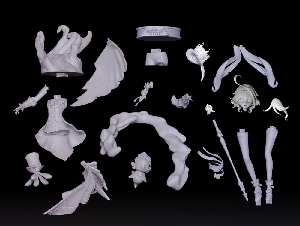 原神 芙宁娜(芒性始基力形态)3D打印模型