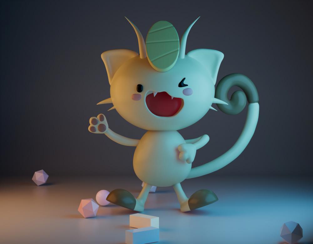 喵喵3D打印模型