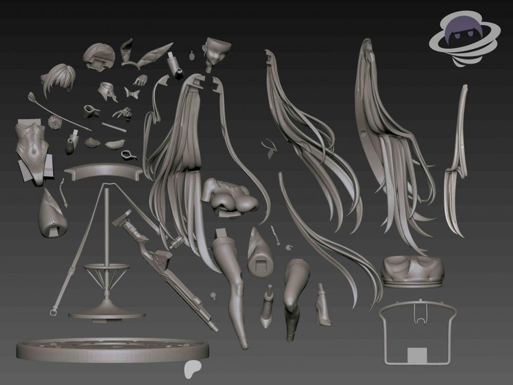 玛律恰那 胜利女神 妮姬3D打印模型