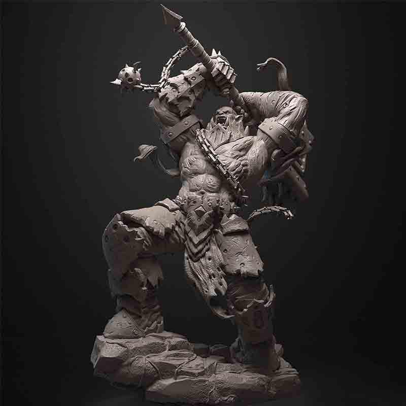 黑手 兽人 魔兽世界3D打印模型